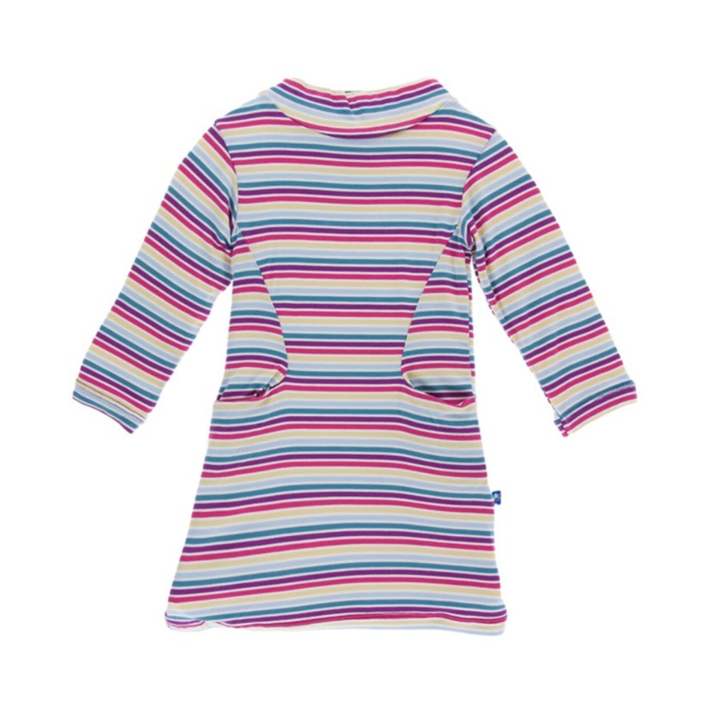 Kickee Pants Perth Stripe Mock Turtleneck Dress NWT | 18/24M